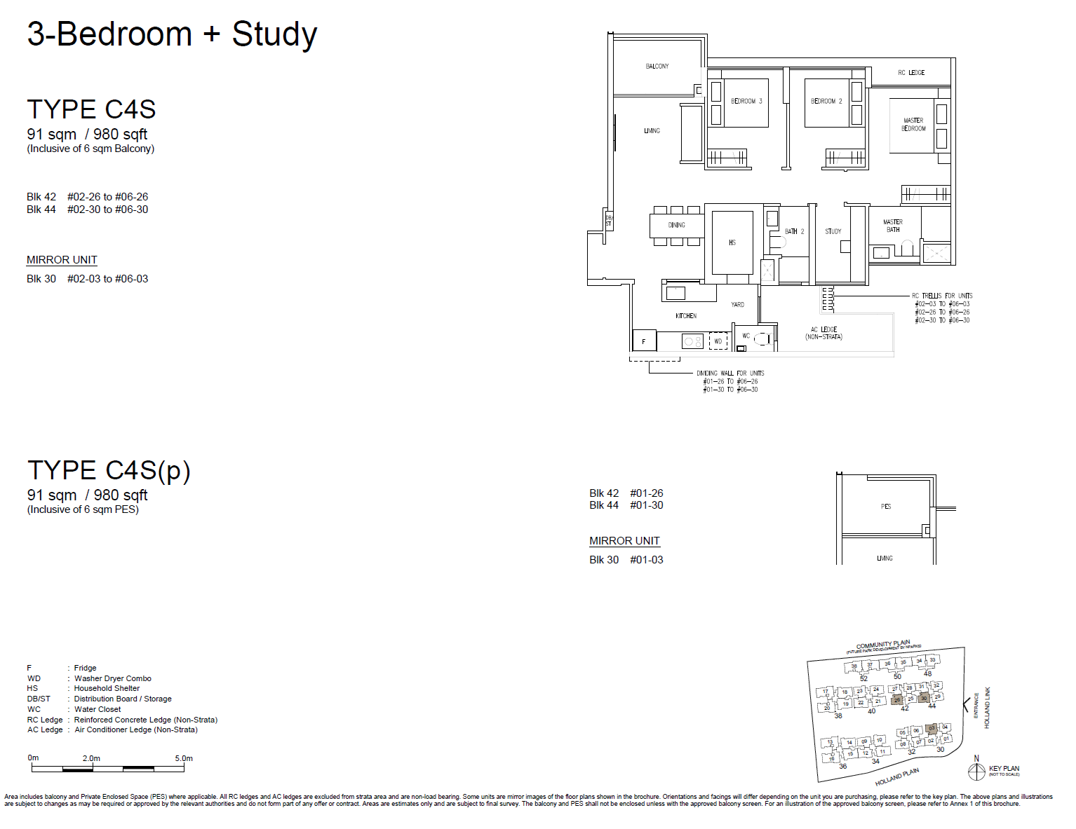 Amberwood At Holland 3 Bedroom Floor Plan 7
